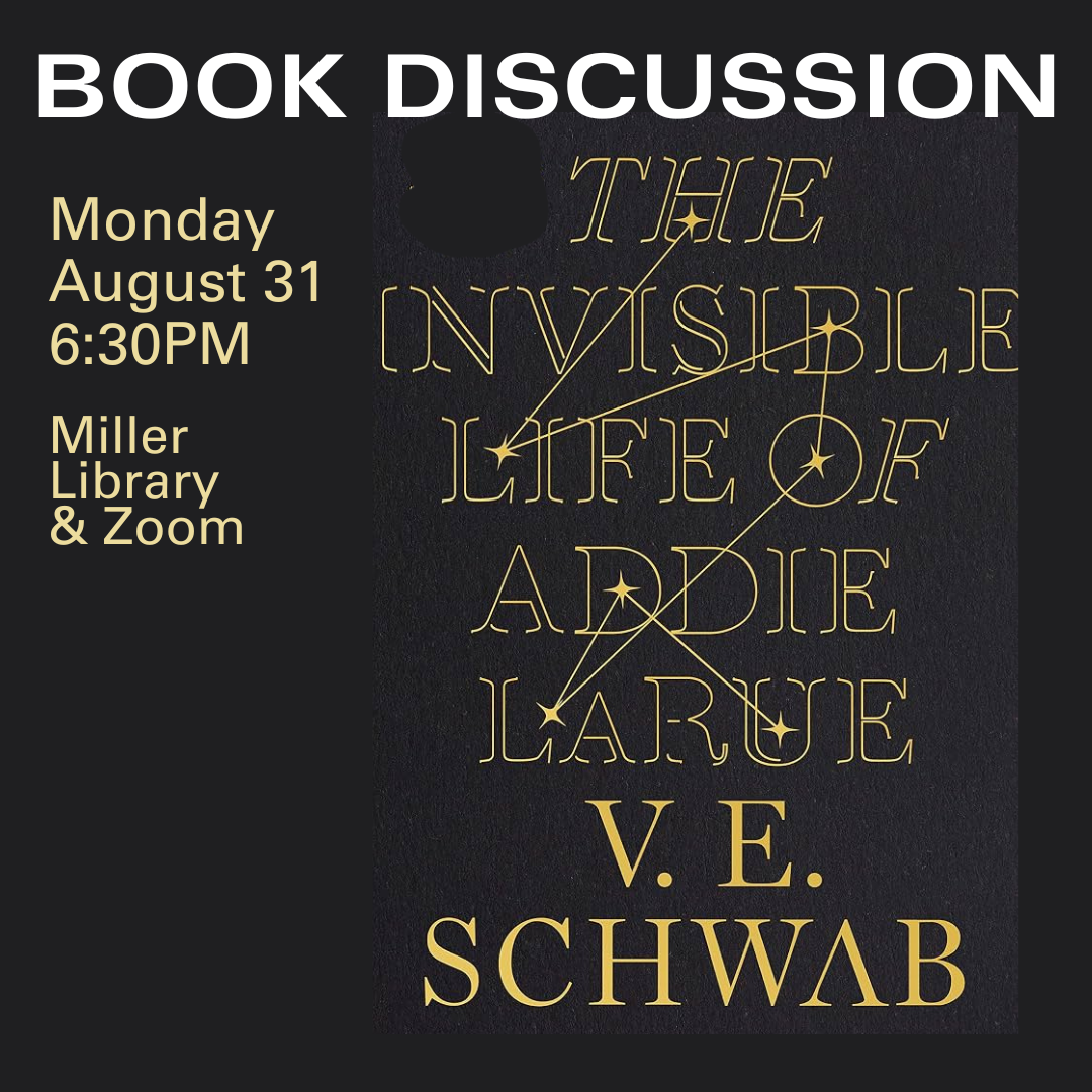 August Book Discussion - The Invisible Life of Addie LaRue