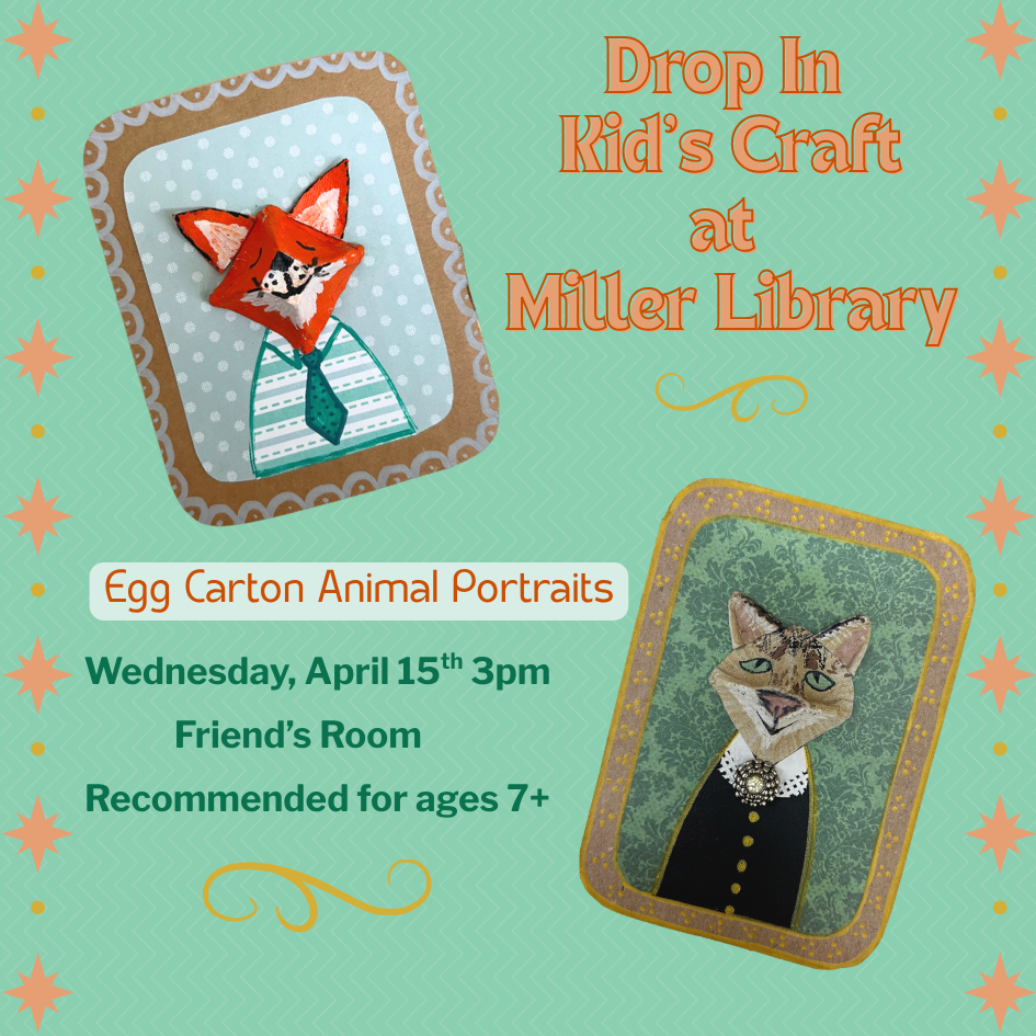 Egg carton animal portaits