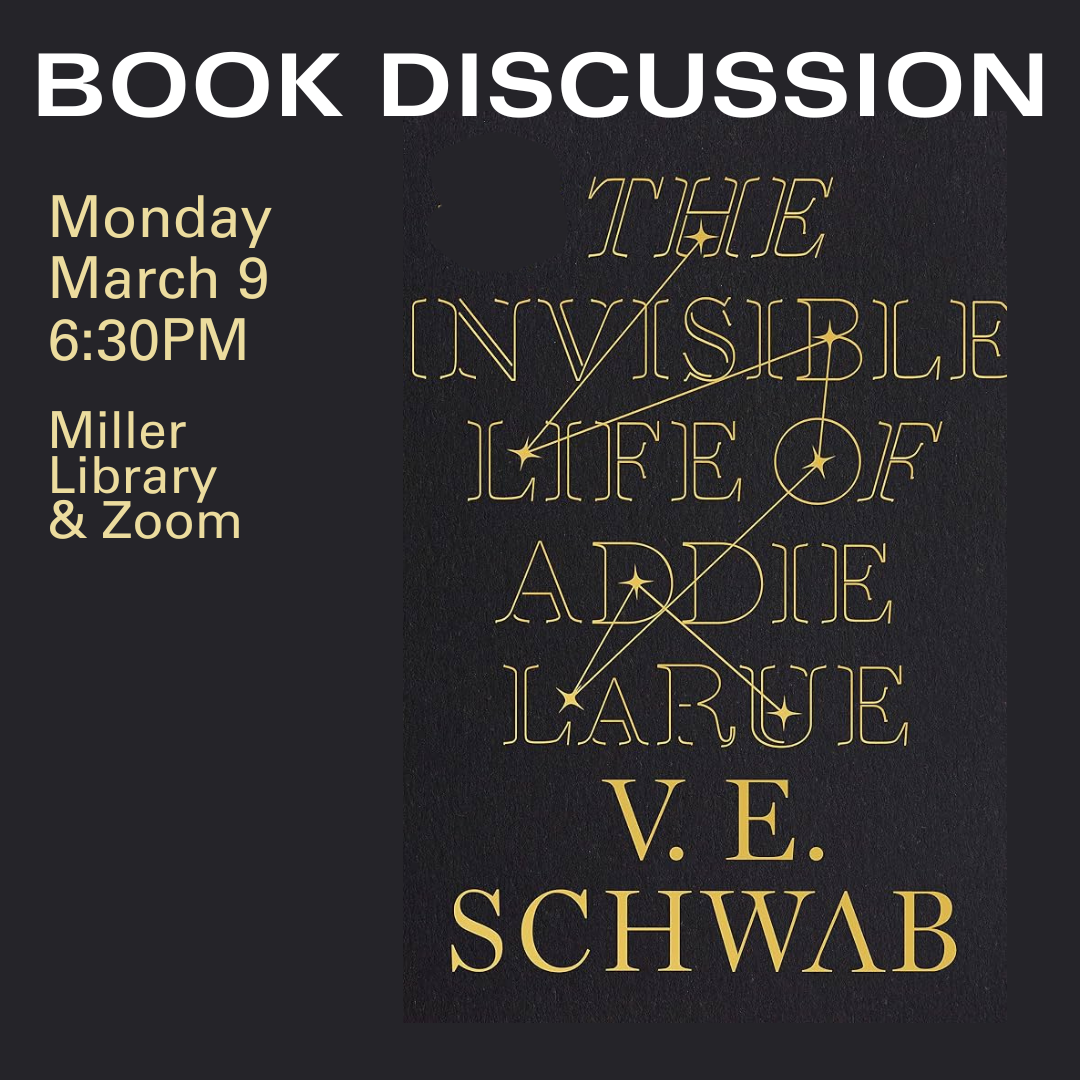 August Book Discussion - The Invisible Life of Addie LaRue 