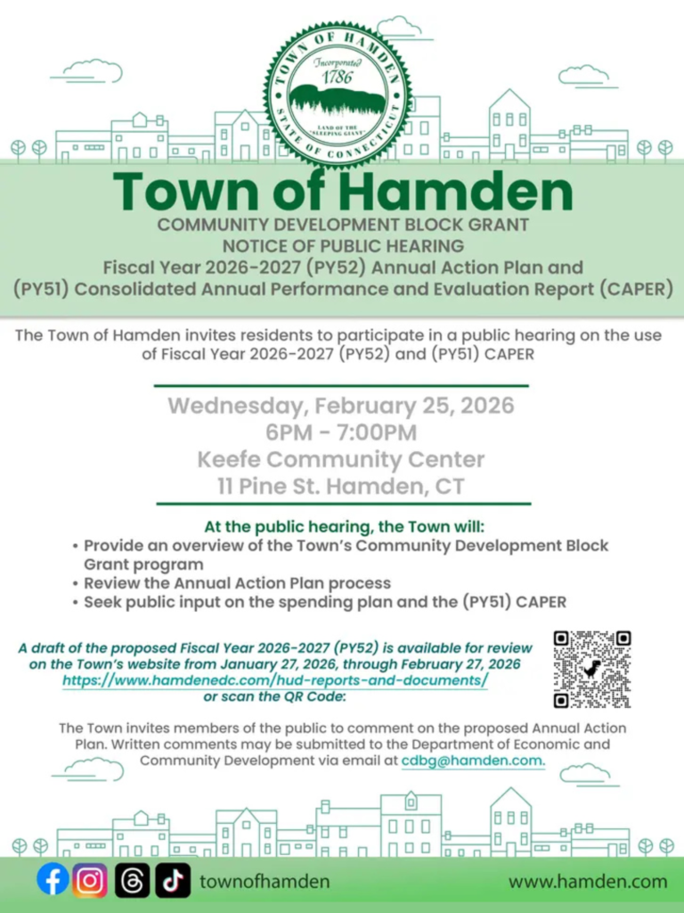Community Development Block Grant public hearing