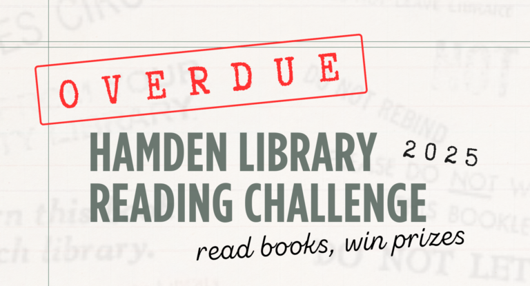 OVERDUE Hamden Library Reading Challenge 2025 "read books, win prizes"