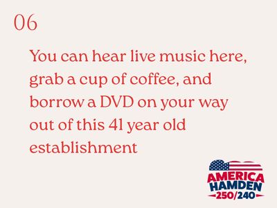 Hamden 240 Scavenger Hunt – Clue 6