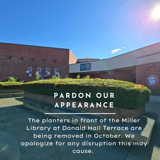 Miller Library planters are being removed (1)