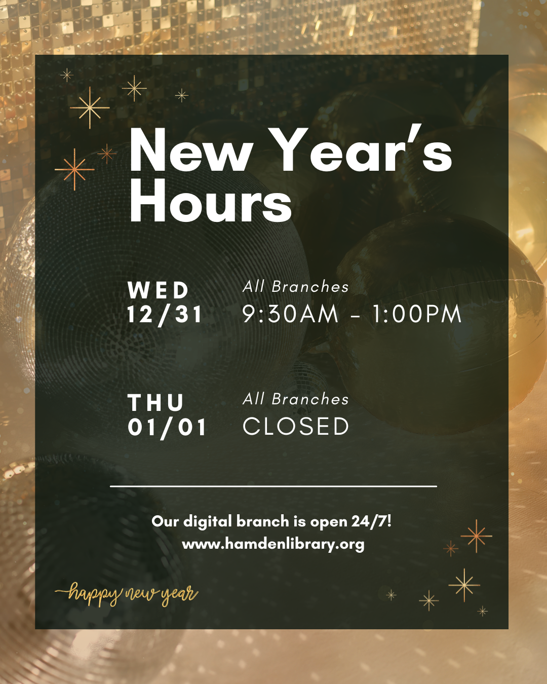 New Years Hours