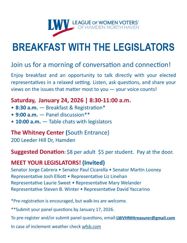 Breakfast with the Legislators